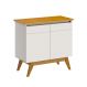 Buffet Classic 2 Portas Off White com Nature - Imcal Móveis