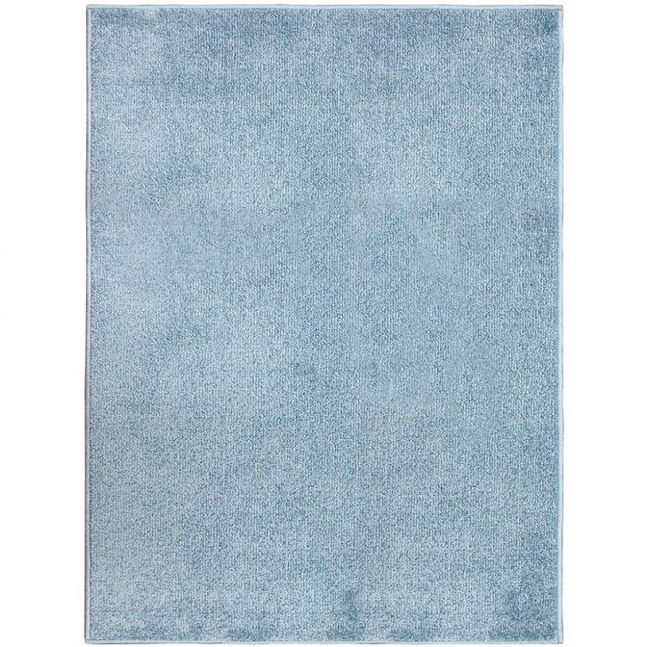 Tapete Tufting Relex Retangular Veludo (150x200) Azul Claro