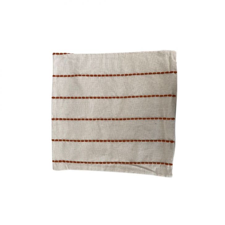 Almofada Toulon I Jacquard Terracota e Cru 45x45 cm