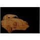 Quadro Decorativo Concept - Modelo Fusca Classic - ME Criative - 60x40cm