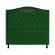 Cabeceira Casal King 195cm Para Cama Box Greta Suede Verde - DS Estofados