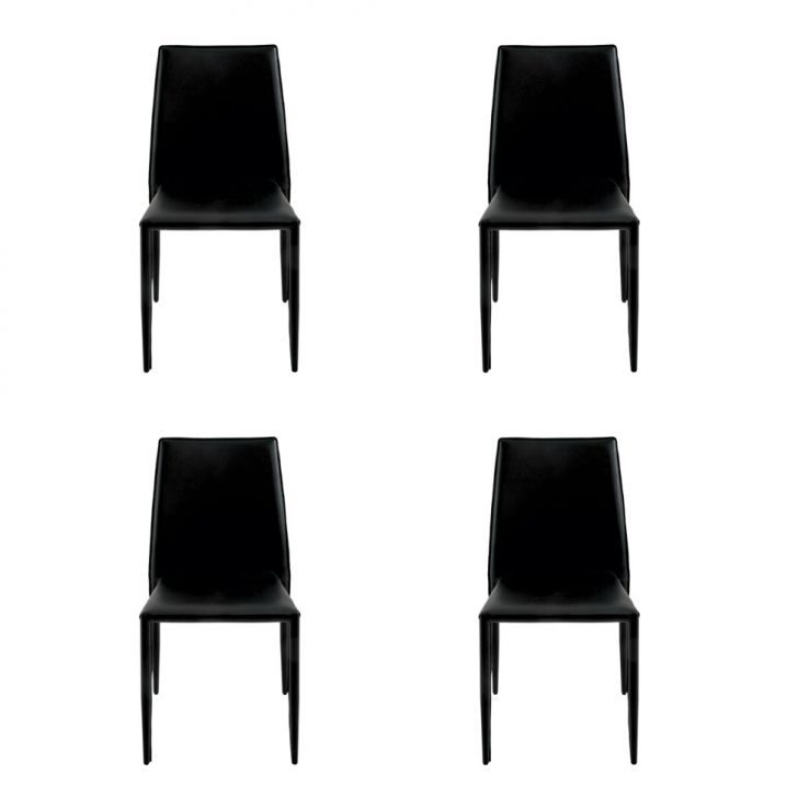 Conjunto de 4 Cadeiras Amanda I Preta