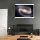 Quadro Galáxia Espiral NGC 1300 43x30 Caixa Branco