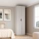 Guarda-Roupa Modulado Altezza Clean 2 Portas Branco 90 cm