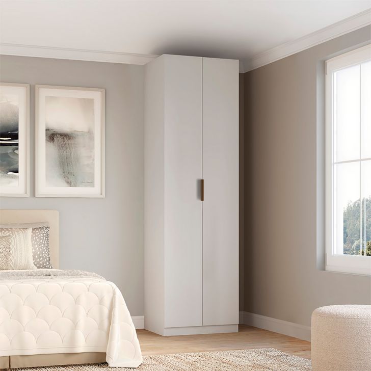 Guarda-roupa Modulado Altezza Clean 2 Portas Branco 90 Cm