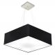 Pendente Quadrado Md-4196 Cúpula em Tecido 15-45x45cm Preto - Bivolt