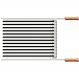 Grelha Tramontina Churrasco Grelhados Legumes 50x41cm Aço Inox Cabo de Madeira