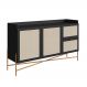 Buffet Oslo 2 PT 2 GV Preto e Dourado