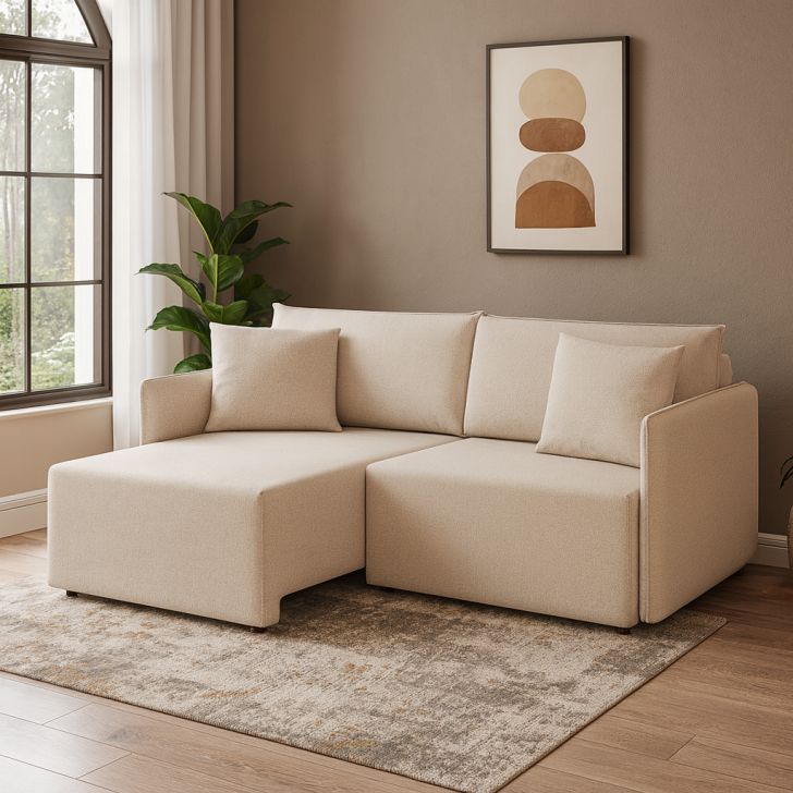 Image of Sofá 3 Lugares Retrátil E Reclinável Malta Linho Cru 180 Cm PLA-MO173UP83QHCMOB