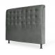 Cabeceira Casal 140cm Ana Para Cama Box Suede Cinza - DS Estofados