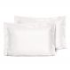 Kit 2 Fronhas Slim com 3 Abas 50cm x 70cm Micropercal 200 Fios - Branco
