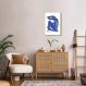 Quadro Matisse Blue Woman 43x30 Filete Marfim