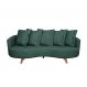 Image of Sofá 3 Lugares Capri Veludo Verde 240 cm SO964UP83ABGMOB