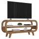 Rack Bancada Para TV 42 Pol 133 cm MDF Cinamomo Off White ARLY