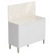 Balcão de Cozinha Com Tampo 120cm 3 Portas Minsk K02 Branco - Mpozenato