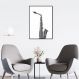 Quadro Instrumento Musical Saxone 60x43 Filete Preto