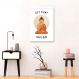 Quadro Frase Divertida Meditação 86x60 Caixa Branco