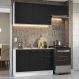 Armário de Cozinha Compacta 180cm Branco/Preto Agata Madesa 09