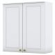 Armario Aereo 2 Portas MDF 80 cm Americana C356 Branco Henn