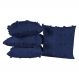 Kit 04 Almofadas Cheias Poppy 45cm x 45cm - Marinho