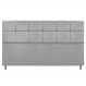 Cabeceira Estofada Damares 195 cm King Size Com Botonê Suede Cinza - Amarena Móveis