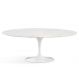 Mesa de Jantar Saarinen Oval 120x80 cm Mármore Branco Extra