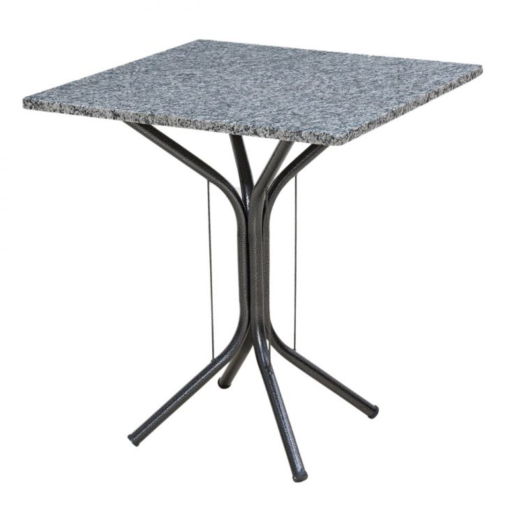 Mesa de Jantar Quadrada Thais Preta 70 cm