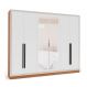 Image of Guarda-Roupa Casal com Espelho Valência 6 Portas 4 Gavetas Freijó e Branco MO895CL83ORGMOB