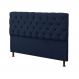 Cabeceira Casal King 190cm Para Cama Box Sofia Suede Azul Marinho - DS Estofados