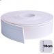 Rodapé Autocolante Flexível - Boiserie Roda Meio Moldura Eva - 10cm 10 Metros