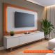 [OUTLET] Painel para TV até 75 Polegadas Oslo Canela e Off White 217 cm