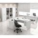Conjunto Escritório Completo 06 Peças CJ27 Branco Tecno Mobili