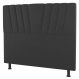 Cabeceira Cama Box Solteiro Dublin 100cm Linho Cinza - Desk Design