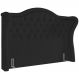 Cabeceira Cama Box Queen 160 cm P05 Lisboa Bouclê Preto - Lyam Decor