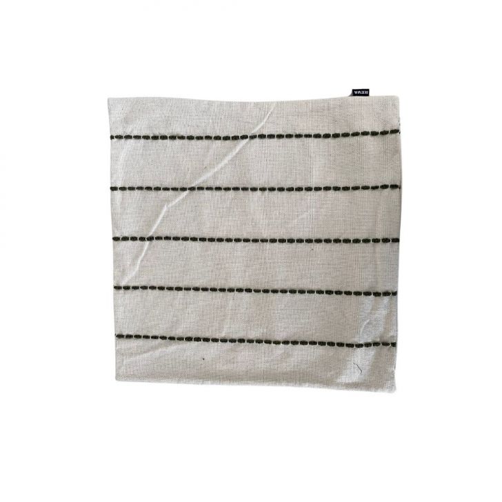 Almofada Toulon I Jacquard Verde e Cru 45x45 cm