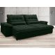Sofá Bergamo 2,50m Assento Retrátil e Reclinável Velosuede Verde - NETSOFAS