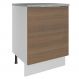 Balcão Madesa Stella 60 cm 1 Porta - Branco/Rustic