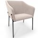 Cadeira Para Sala de Jantar Estar Living Olívia L02 Suede Bege - Lyam Decor