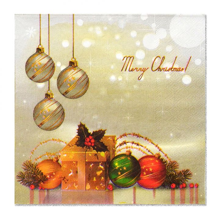 Guardanapo de Papel 20 Folhas Presente Natal Colorido