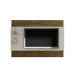 Painel para TV ate 65 Polegadas 2 Prateleiras Turim Valdemoveis Off White/Ipê
