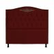 Cabeceira Casal Queen 160cm Para Cama Box Greta Suede Bordô - DS Estofados