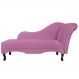 Recamier Namoradeira Divã Lado Esquerdo Olivia Suede Rosa - DS Estofados