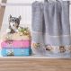 Toalha de Rosto Infantil com Barra Ponto Cruz 45x55