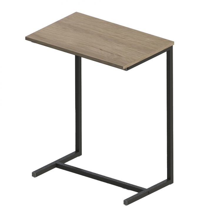 Mesa Lateral Retangular UrbnFlex Preta e Mel