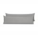 Kit 2 Fronhas para Travesseiro de Corpo Slim 1,50cm x 50cm - Cinza