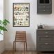 Quadro Vintage Botânica Alimentos 43x30 Caixa Preto