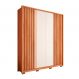 Image of Guarda-Roupa Solteiro New Apollo Ripado 4 Portas 3 Gavetas Freijó e Off White MO895CL73JIOMOB