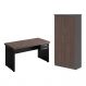 Kit de Mesa e Armario Beta Freijo Preto