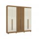 Guarda-Roupa Casal Sidney 6 Portas 2 Gavetas Atacama e Areia