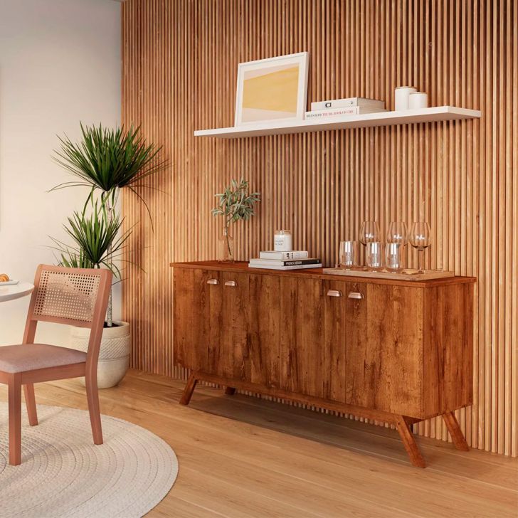 Buffet Atlanta 4 PT Amêndoa